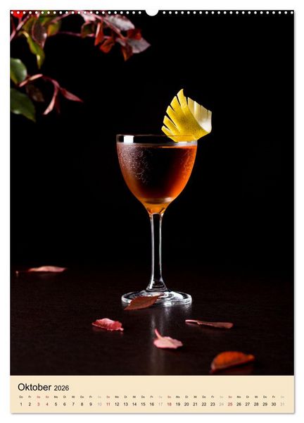 Produktbild: Cocktails mit Blumen und Pflanzen (Wandkalender 2026 DIN A2 hoch), CALVENDO Monatskalender
