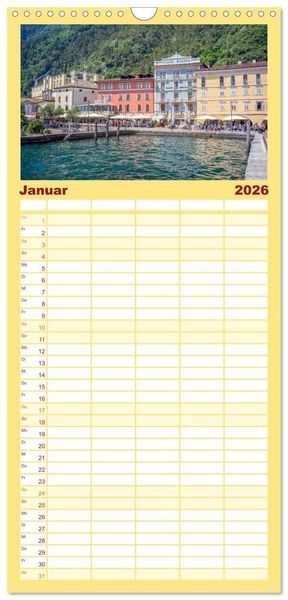 Produktbild: Familienplaner 2026 - Riva del Garda - Am Gardasee ganz im Norden mit 5 Spalten (Wandkalender, 21 x 45 cm) CALVENDO