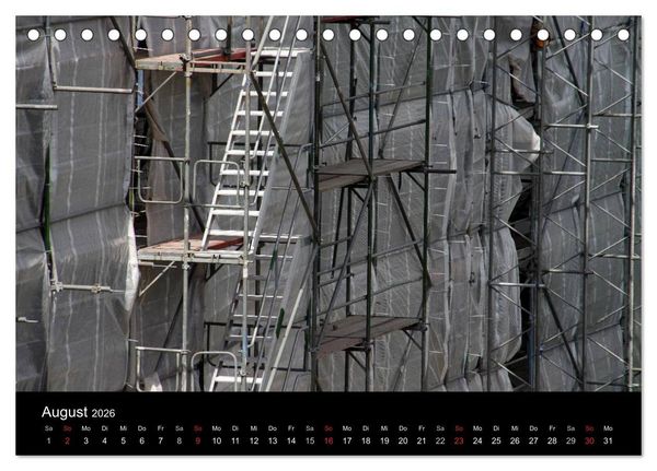 Produktbild: Baustellen (Tischkalender 2026 DIN A5 quer), CALVENDO Monatskalender