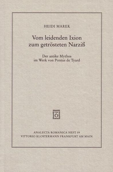 Produktbild: Vom leidenden Ixion zum getr&ouml;steten Narziss