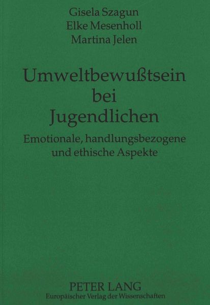 Produktbild: Umweltbewu&szlig;tsein bei Jugendlichen