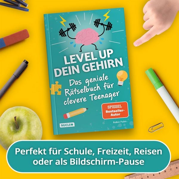 Produktbild: Das geniale R&auml;tselbuch f&uuml;r clevere Teenager &ndash; Level up dein Gehirn