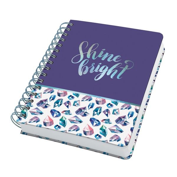 Produktbild: JN617 Spiral-Notizbuch Jolie ca. A5 dotted rosaviolettblau