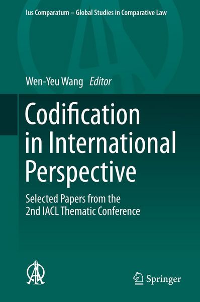 Produktbild: Codification in International Perspective