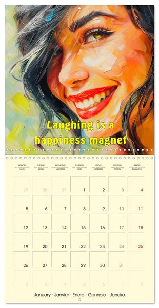Produktbild: Welcome Beautiful Life. Quotes to brighten your year (Wall Calendar 2026 12 &times; 12 Inch) CALVENDO 12 Month Wall Calendar