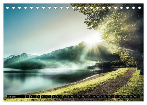 Produktbild: Alpen und Seen (Tischkalender 2026 DIN A5 quer), CALVENDO Monatskalender