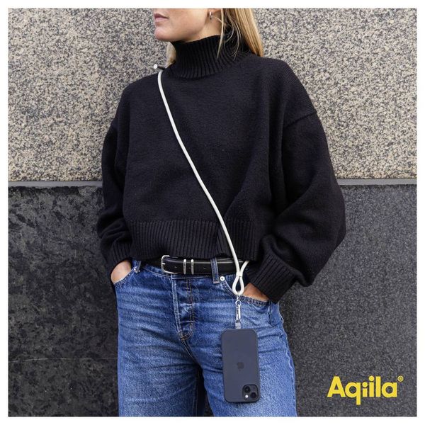 Produktbild: Aqiila USB-C&reg; Kabel USB 3.0 USB-C&reg;, Apple Lightning Stecker 1.5 m Beige Handykette AQLYCBPBICL2SA091