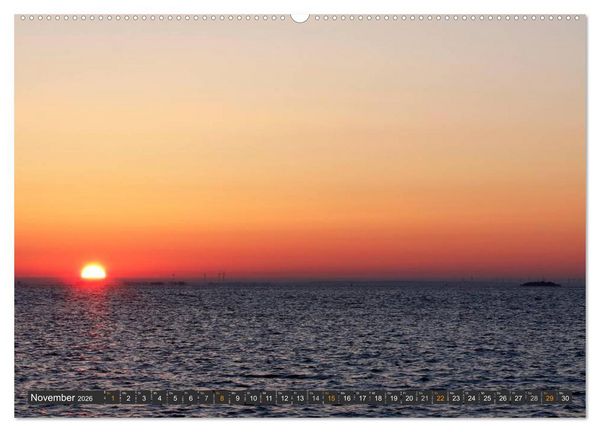 Produktbild: F&ouml;hr und Amrum - Spazierg&auml;nge am Meer (hochwertiger Premium Wandkalender 2026 DIN A2 quer), Kunstdruck in Hochglanz