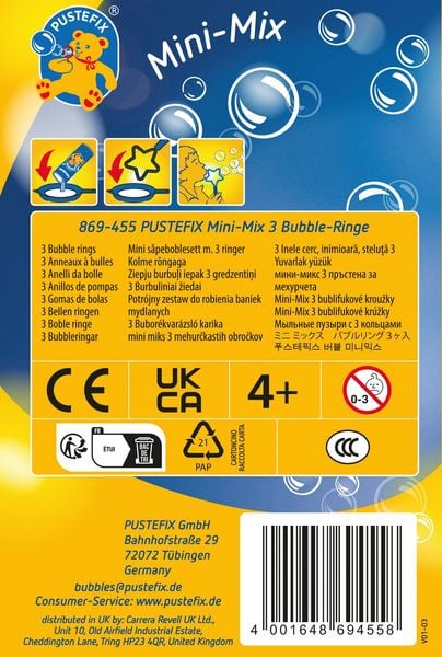 PUSTEFIX Mini-Mix 3 Bubble-Ringe