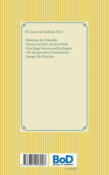 Produktbild: Die Leute von Seldwyla 1