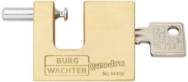 Produktbild: Burg W&auml;chter 28591 Vorh&auml;ngeschloss 50.00 mm verschieden schlie&szlig;end Messing Schl&uuml;sselschloss