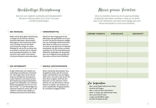 Produktbild: My green journey &ndash; Mein nachhaltiges Reisetagebuch