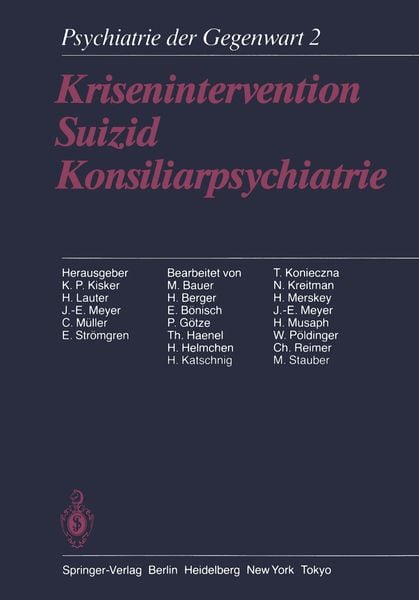 Produktbild: Krisenintervention Suizid Konsiliarpsychiatrie