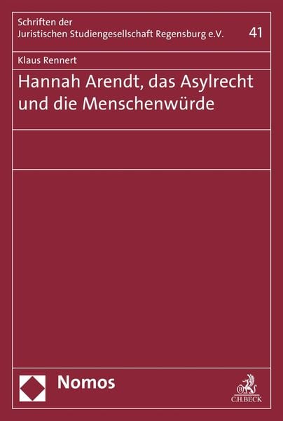 Produktbild: Hannah Arendt, das Asylrecht und die Menschenw&uuml;rde