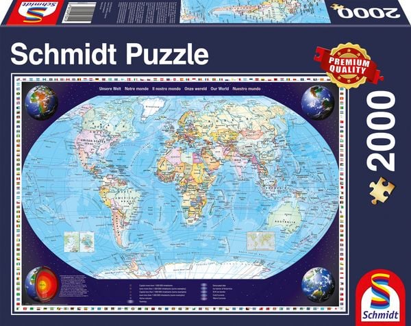 Puzzle 2000T. Unsere Welt