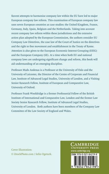 Produktbild: European Comparative Company Law