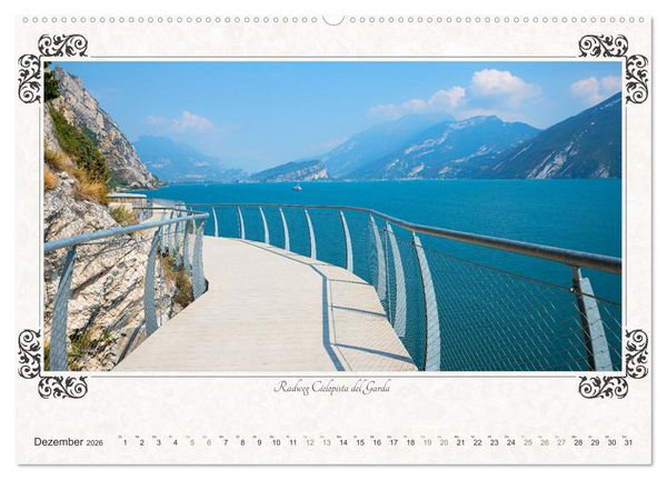 Produktbild: Gardasee - Idylle am Lago 2026 (hochwertiger Premium Wandkalender 2026 DIN A2 quer), Kunstdruck in Hochglanz