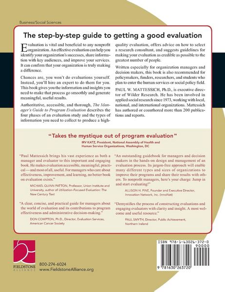 Produktbild: The Manager's Guide to Program Evaluation