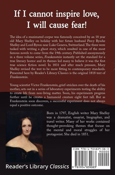 Produktbild: Frankenstein the Original 1818 Text (Reader's Library Classics)