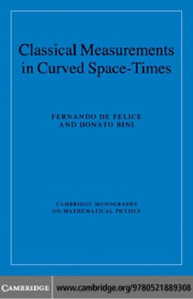 Produktbild: Classical Measurements in Curved Space-Times
