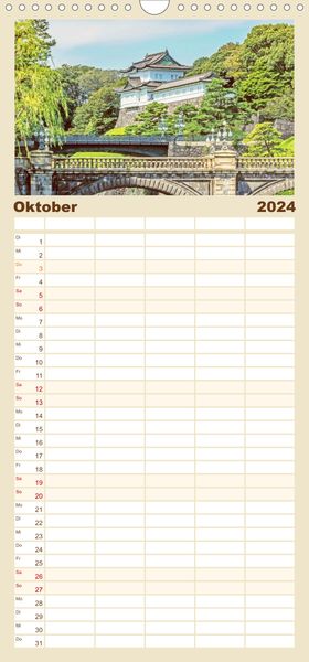 Produktbild: Familienplaner Tokio entdecken (Wandkalender 2023 , 21 cm x 45 cm, hoch)