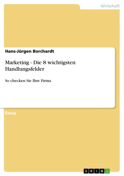 Produktbild: Marketing - Die 8 wichtigsten Handlungsfelder