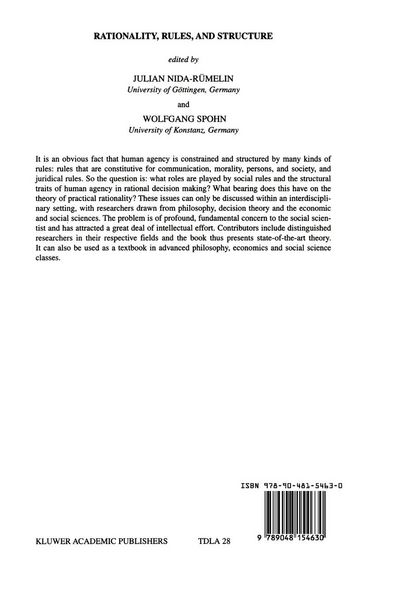 Produktbild: Rationality, Rules, and Structure