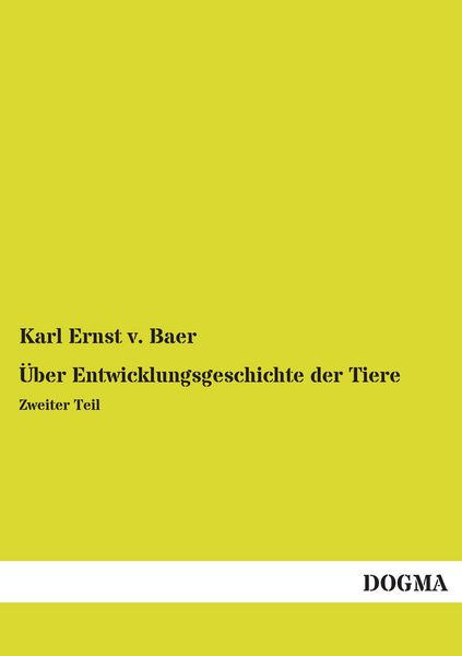 Produktbild: &Uuml;ber Entwicklungsgeschichte der Tiere