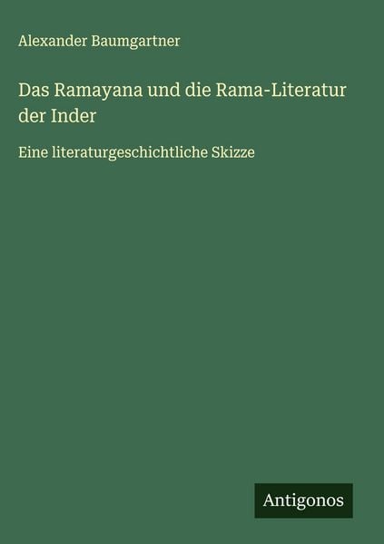Produktbild: Das Ramayana und die Rama-Literatur der Inder