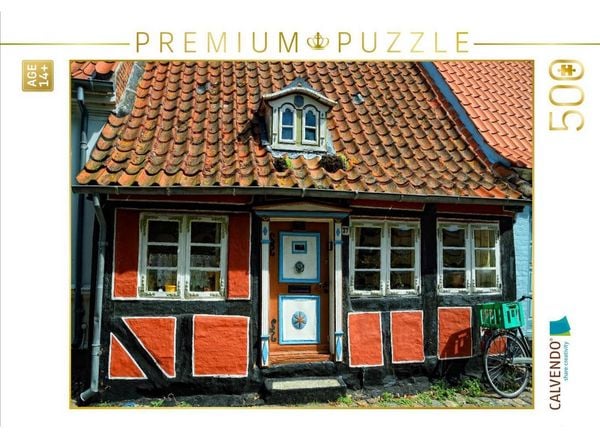 CALVENDO Puzzle Altes Haus in Faaborg (Dänemark) | 500 Teile Lege-Größe 48 × 36 cm Foto-Puzzle für Erwachsene