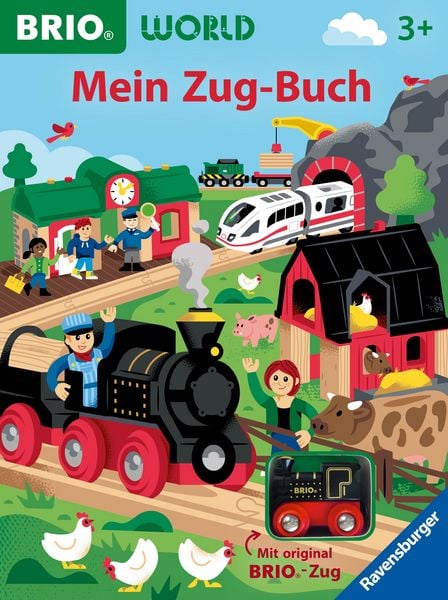 Produktbild: BRIO World: Mein Zug-Buch - Gro&szlig;es Vorlese-Spielbuch mit original BRIO-Zug und Gleisspuren auf jeder Seite
