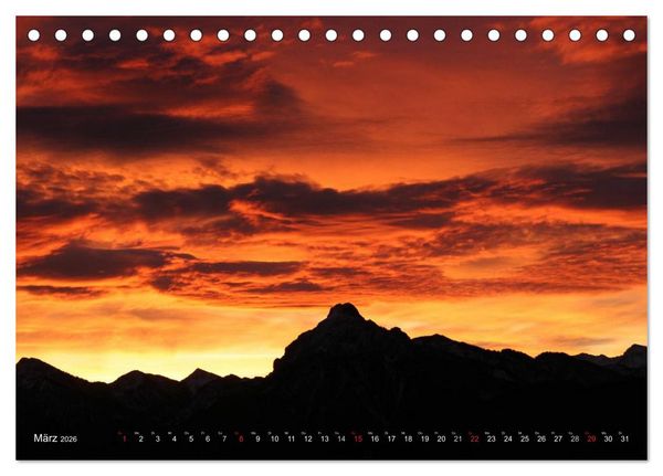 Produktbild: Ein Jahr im Allg&auml;u (Tischkalender 2026 DIN A5 quer), CALVENDO Monatskalender