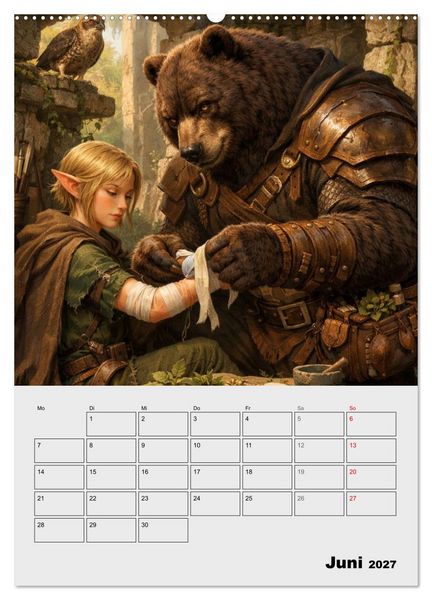 Produktbild: Mythische Gef&auml;hrten (hochwertiger Premium Wandkalender 2027 DIN A2 hoch), Kunstdruck in Hochglanz