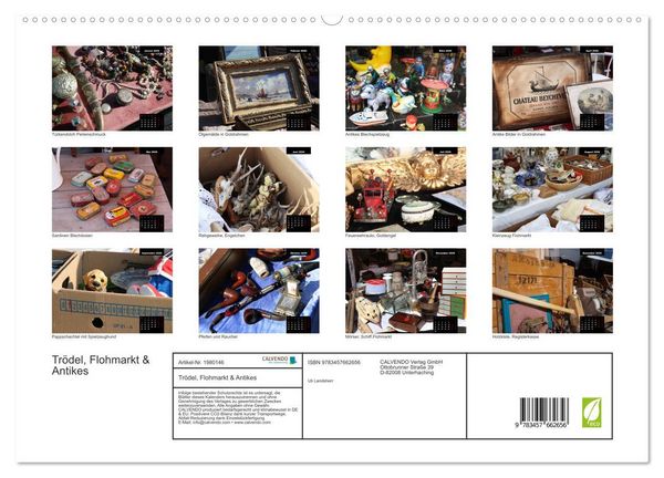 Produktbild: Tr&ouml;del, Flohmarkt & Antikes (hochwertiger Premium Wandkalender 2026 DIN A2 quer), Kunstdruck in Hochglanz