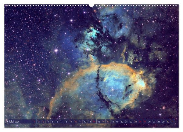 Produktbild: Galaxien, Sterne und Nebel: Leuchten aus dem All (hochwertiger Premium Wandkalender 2026 DIN A2 quer), Kunstdruck in Hochglanz