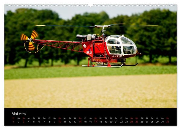 Produktbild: Modellhubschrauber (Wandkalender 2026 DIN A2 quer), CALVENDO Monatskalender