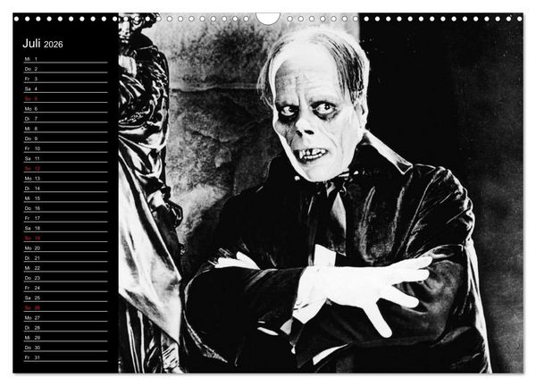 Produktbild: Kultfilme - schwarz-wei&szlig;e Klassiker (Wandkalender 2026 DIN A3 quer), CALVENDO Monatskalender