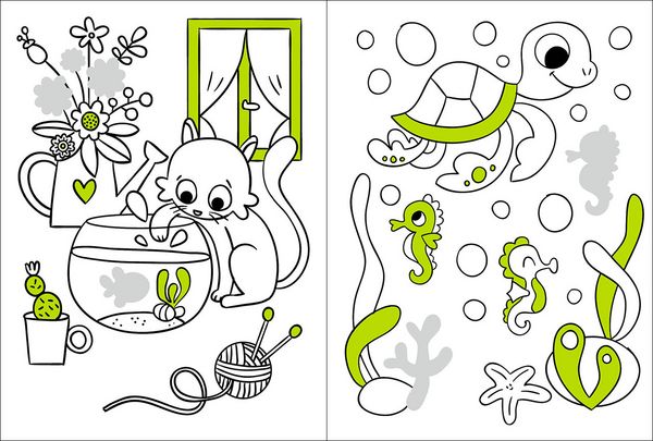 Produktbild: Mein Malbuch mit Glitzerstickern - Tiere