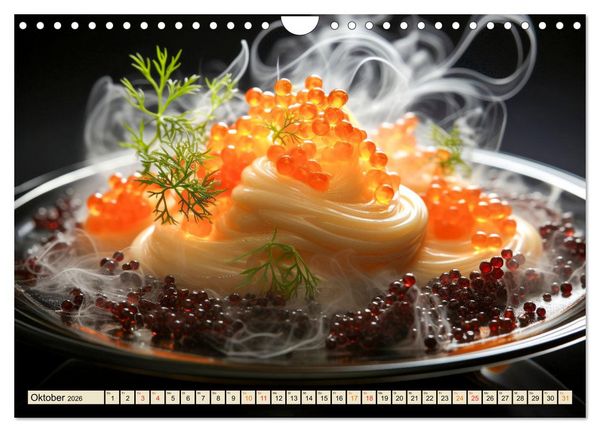 Produktbild: Molekulare K&uuml;che f&uuml;r Gourmets - Genuss erleben (Wandkalender 2026 DIN A4 quer), CALVENDO Monatskalender