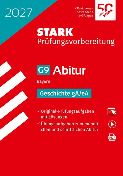 Produktbild: STARK Geschichte gA/eA - Abitur 2027 Bayern - Pr&uuml;fungsvorbereitung