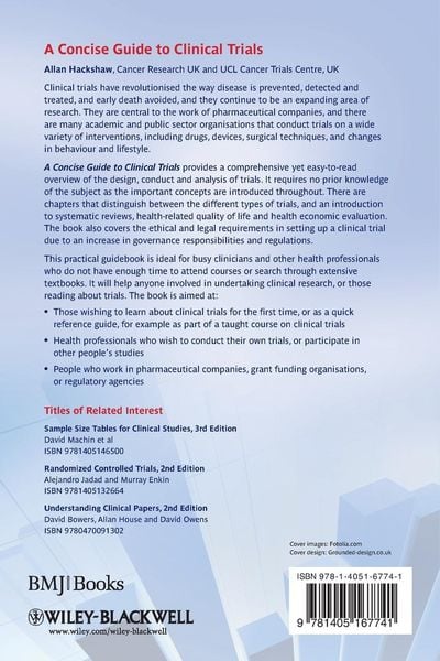 Produktbild: A Concise Guide to Clinical Trials