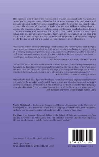 Produktbild: Language Standardization and Language Variation in Multilingual Contexts