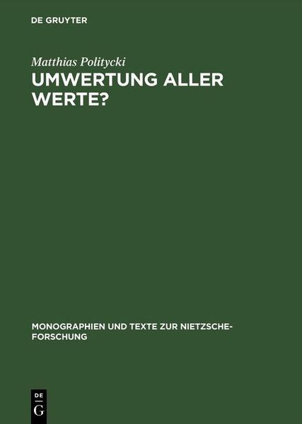 Produktbild: Umwertung aller Werte?