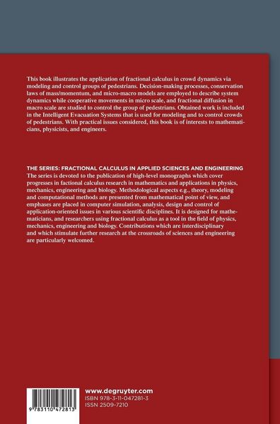 Produktbild: Fractional Order Crowd Dynamics