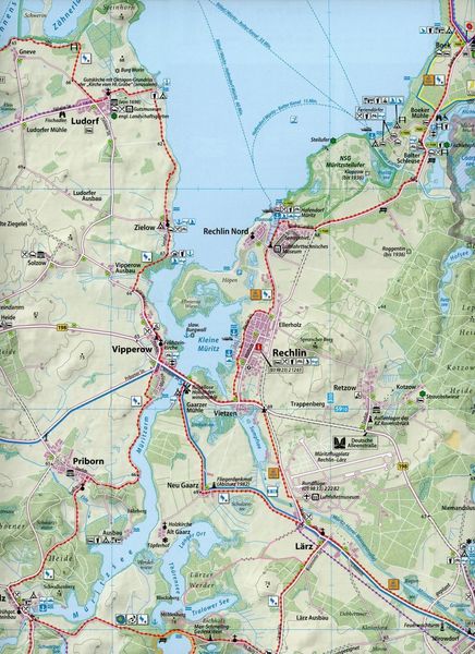 Produktbild: Rad- und Wanderkarte Rund um die M&uuml;ritz
