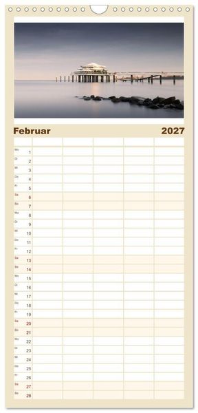 Produktbild: Familienplaner 2027 - Schleswig-Holstein - Momente zwischen den Meeren mit 5 Spalten (Wandkalender, 21 x 45 cm) CALVENDO