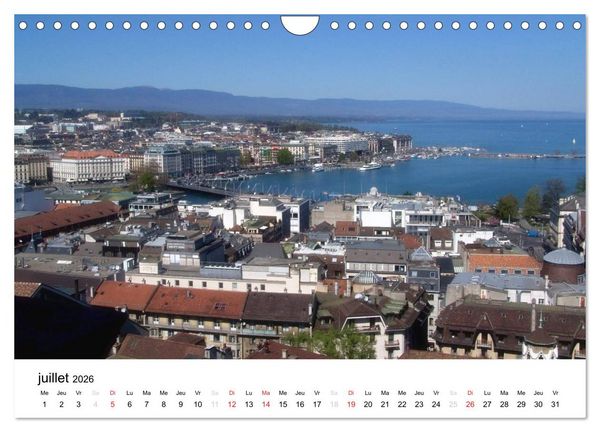 Produktbild: Gen&egrave;ve Points de vue (Calendrier mural 2026 DIN A4 vertical), CALVENDO calendrier mensuel