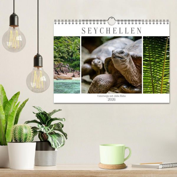 Produktbild: Seychellen - unterwegs mit Julia Hahn (Wandkalender 2026 DIN A4 quer), CALVENDO Monatskalender