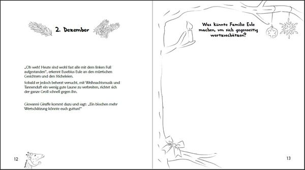 Produktbild: Was brauchst du im Advent? Der Familien-Adventskalender in Giraffensprache für Gewaltfreie Kommunikation mit Kindern und Eltern