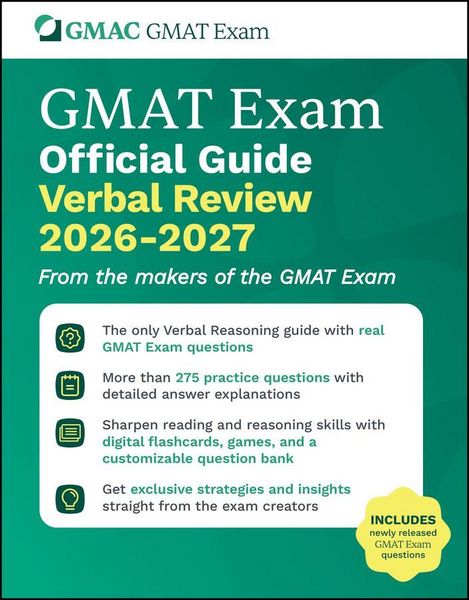 Produktbild: GMAT Official Guide Verbal Review 2026 - 2027